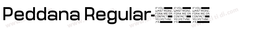 Peddana Regular字体转换